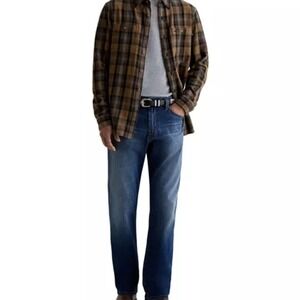 AG Adriano Goldschmied The Protege Straight Leg Jeans Relaxed Fit Blue Denim